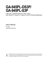 Intel GA-945PL-S3P User manual