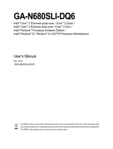 Intel GA-N680SLI-DQ6 User manual