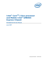 Intel Intel Core2 Duo Processor and Mobile Intel GME965 Express Chipset User manual