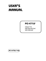 Intel Celeron M Half Size CPU Card With VGA/LAN User manual