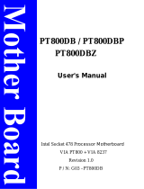 JETWAY PT800DB User manual