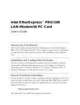 Intel ETHEREXPRESS PRO/100 User manual