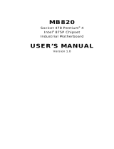 Intel MB820 User manual