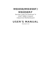 IBASE Technology MB898F User manual