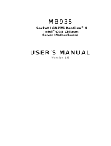 Intel MB935 User manual