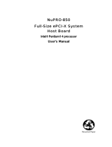Adlink NuPRO-850 Series User manual