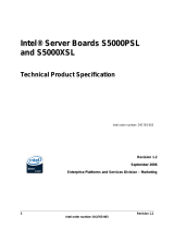 Intel S5000XSL User manual