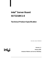 Intel SE7221BK1-E - Server Board - Mainboard User manual
