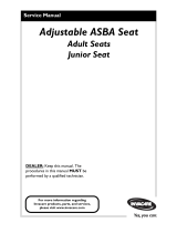 Invacare Adjustable ASBA Seat User manual