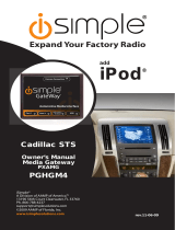 iSimple CADILLAC STS PGHGM4 User manual