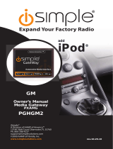 iSimple PXAMG Owner's manual