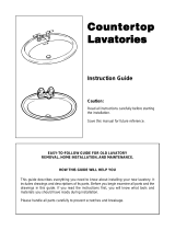 Jacuzzi Countertop Lavatories User manual