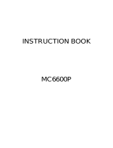 JANOME MC6600P Owner's manual