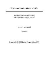 Jaton Communicator V.90 User manual