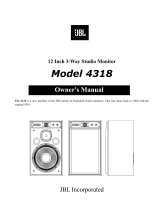 JBL 4318 User manual