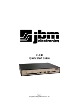 JBM electronic C-130 User manual