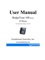 Grandstream Networks BudgeTone-100 Series User manual
