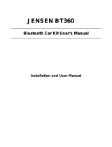 Jensen BT360 User manual