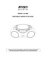 Jensen CD-480 User manual
