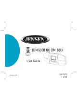 Jensen JXM900B User manual