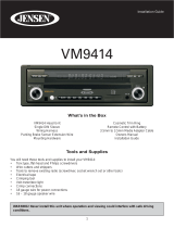 Jensen VM9414 User manual