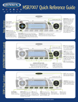 Jensen WATERPROOF AM/FM/RBDS/WB/CDP/SIRIUS/IPOD READY MSR7007 User manual