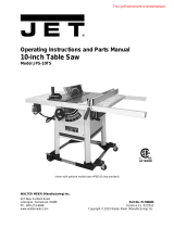 Jet Tools 10-inch User manual