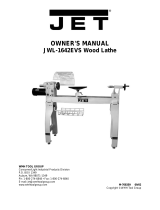 Jet Tools Lathe JWL-1642EVS User manual