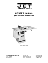 JET Saw JWCS-10A User manual