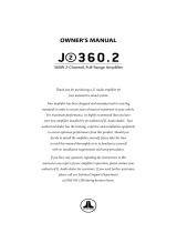 JL Audio J2360.2 User manual