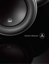 JL Audio W7 User manual