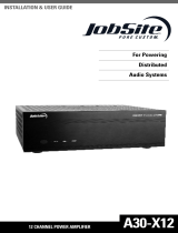 JobSite Systems A30-X12 User manual