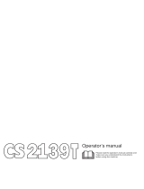 Jonsered CS 2139T User manual