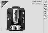 Jura IMPRESSA E75 User manual