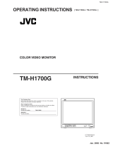 JVC TM-H1700G/E User manual