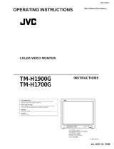 JVC TM-H1700G User manual