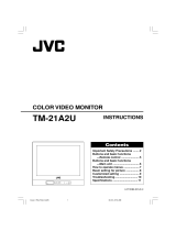 JVC TM-21A2U - 21-in Flat Crt Monitor User manual