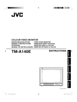 JVC Colour Video Monitor TM-A140E User manual