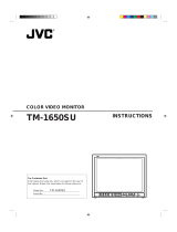 JVC TM-1650SU - Color Monitor User manual