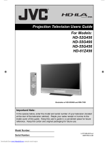 JVC HD-55G456 User manual