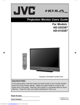 JVC HD-ILA HD-61G587 User manual
