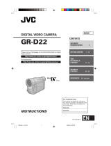 JVC GR-D22 User manual