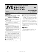 JVC HR-J281MS User manual
