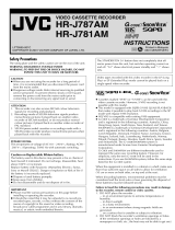 JVC HR-J787AM User manual