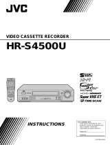 JVC HR-S4500U User manual