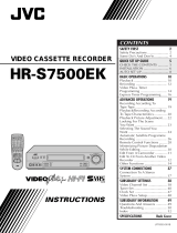 JVC HR-S7500EK User manual