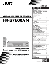 JVC HR-S7600AM User manual