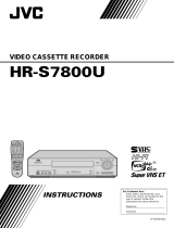 JVC HR-S7800U User manual