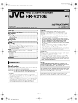 JVC HR-V210E User manual