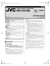 JVC HR-V510E User manual